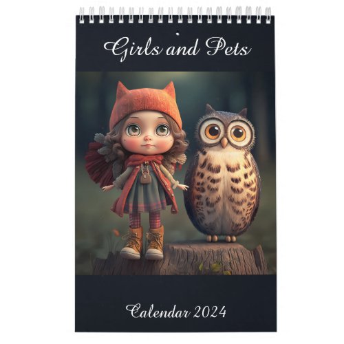 Girls and Pets Calendar