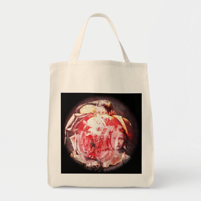 Girls and Roses Digital Collage A E Ivey Tote Bag (Front)