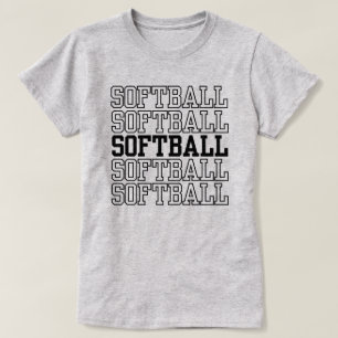 Girls and Women Softball   Softball Quote T-Shirt
