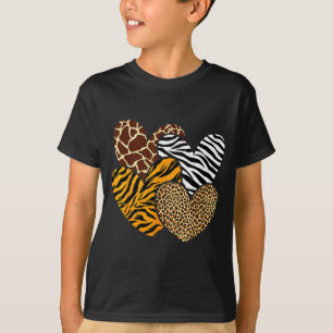 Girls animal print clothes kids cheetah leopardGir T-Shirt