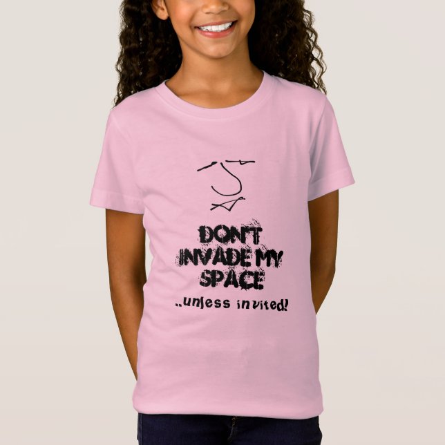 Girls anti harassment fun message T-Shirt (Front)