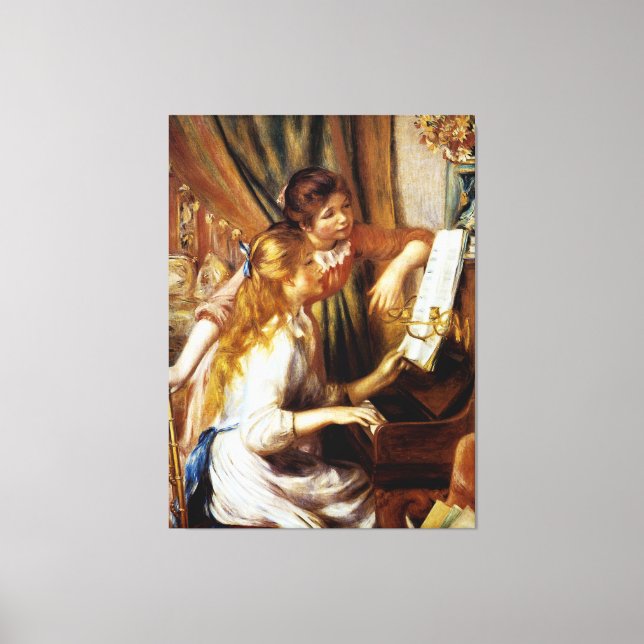 Girls at the Piano Canvas Print (Front)