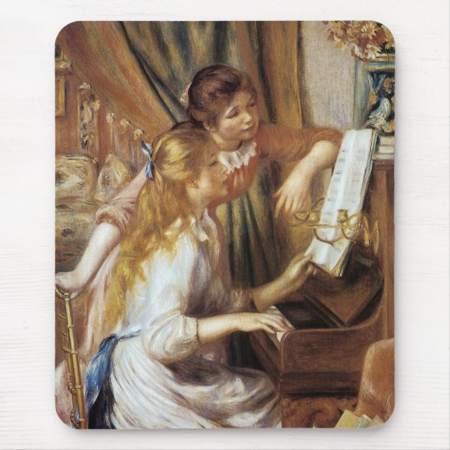 Girls at the Piano Mouse Pad (Front)