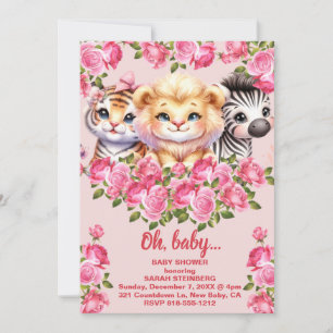 Girl's Baby Shower Invitation