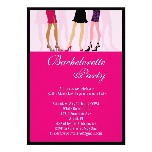 Girls Bachelorette Party Invitation 5