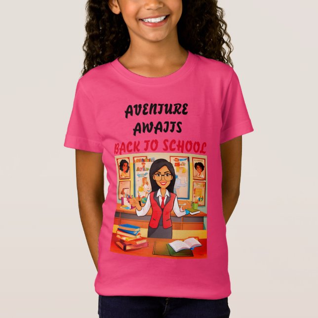 Girls' Back To School T-Shirt (Front)