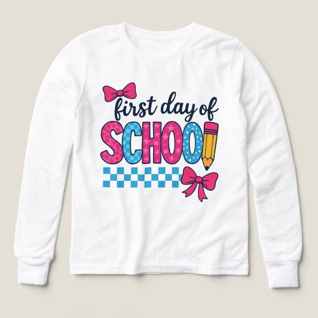 Girls back to scool Tri-Blend shirts (Design Front)