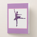 Girls Ballet Dancer Pastel Personalized Pocket Folder | Zazzle