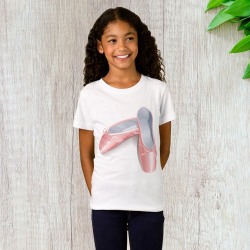 Girls Ballet Shoes Girls T_Shirt