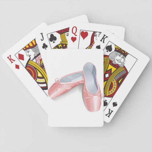 Girls Ballet Shoes Playing Cards