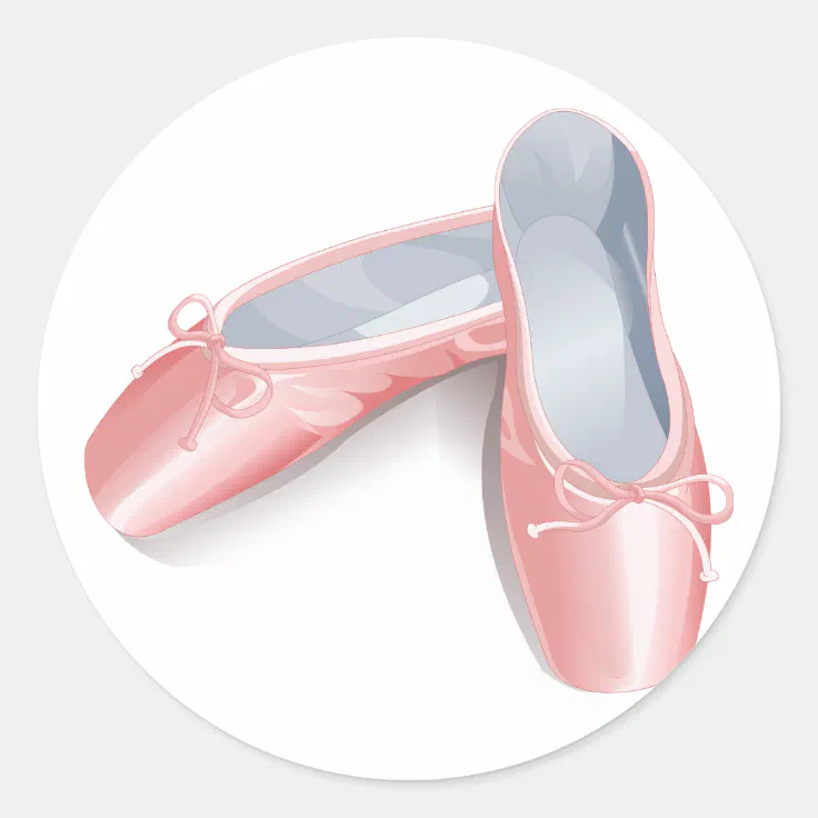 Girls Ballet Shoes Stickers Zazzle
