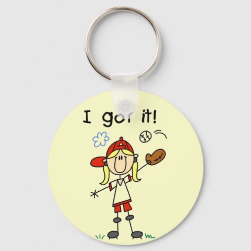 Girls Baseball I Got It Tshirts and Gifts Keychain