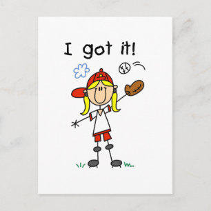 Girls Baseball I Got It Tshirts and Gifts Postcard