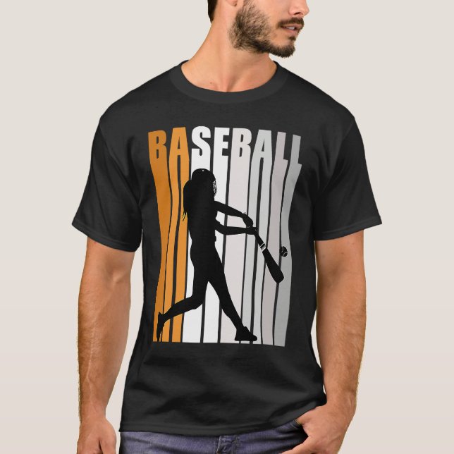 Girls Baseball Pretty Softball Fan Enthusiast Wome T-Shirt (Front)