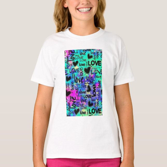 Girls' Basic T-Shirt - Comfortable Everyday Essent (Front)
