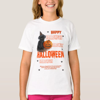 Girls' Basic T-Shirt  Halloween PRINT