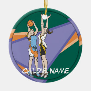 girls basketball ornament