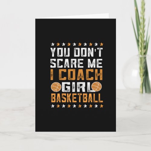 Girls Basketball Coach  Basketball lover Card
