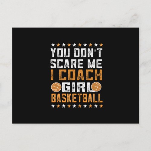 Girls Basketball Coach  Basketball lover Postcard