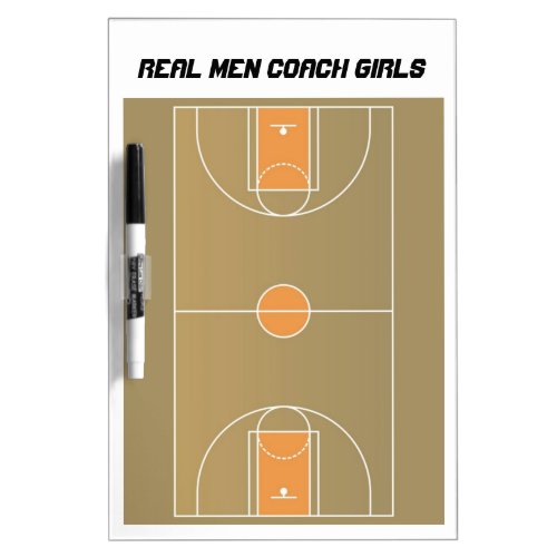 Girls Basketball Coach Dry Erase Board