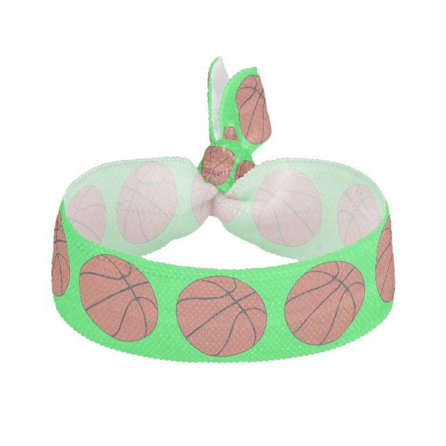 Girls Basketball Custom Color Basketball Player Elastic Hair Tie (Front)