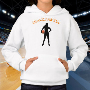 Girl's Basketball Hoodie with Name & Number