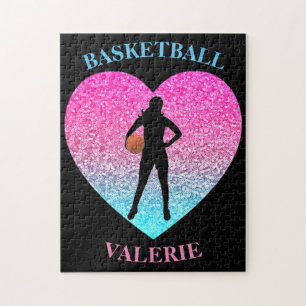 Girls Basketball Jigsaw Puzzle