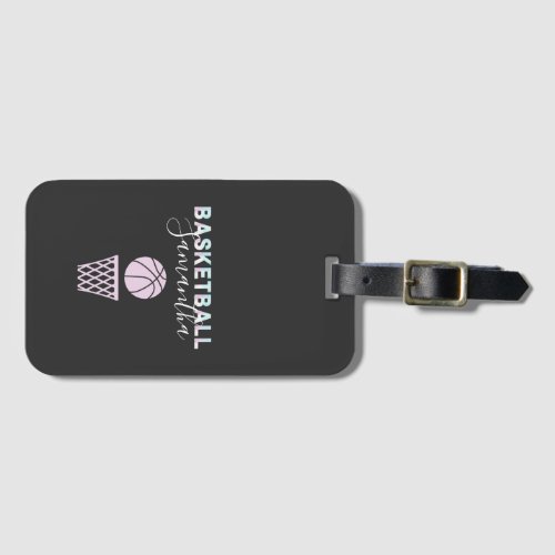 Girls Basketball Name Cute Basket Personalized  Luggage Tag