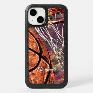 Girl's basketball personalized OtterBox iPhone 14 case