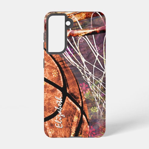 girls basketball personalized sports gifts samsung galaxy s21 case