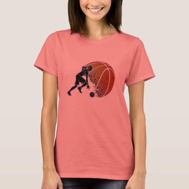 Girls Basketball T-Shirt (Front)