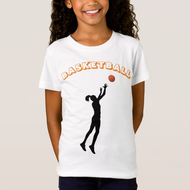 Girl's Basketball T-Shirt (Front)