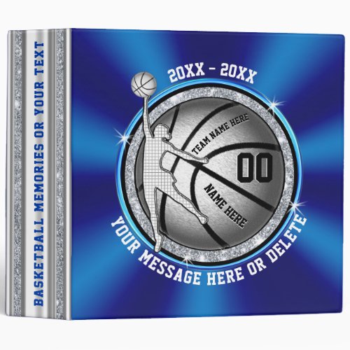 Girls Basketball Team Gift Ideas Personalized 3 Ring Binder