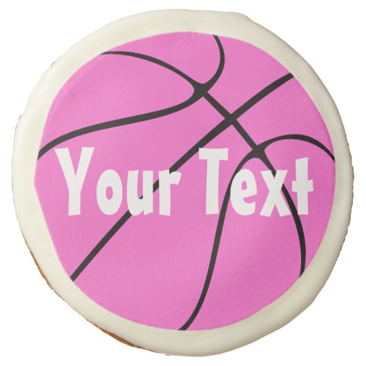 Girls Basketball Themed Party or Banquet Cookies! Sugar Cookie (Front)