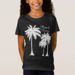 Girls Beach Lover Tropical  T-Shirt