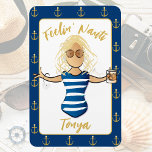 Girls Beach Weekend for Her Funny Vacation Door Magnet<br><div class="desc">Are you looking for a fun and funny magnet for your door as you cruise or relax on a beach vacation? You can customize this magnet with your name and message!</div>