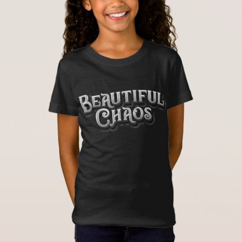 Girls Beautiful Chaos T_Shirt  Black
