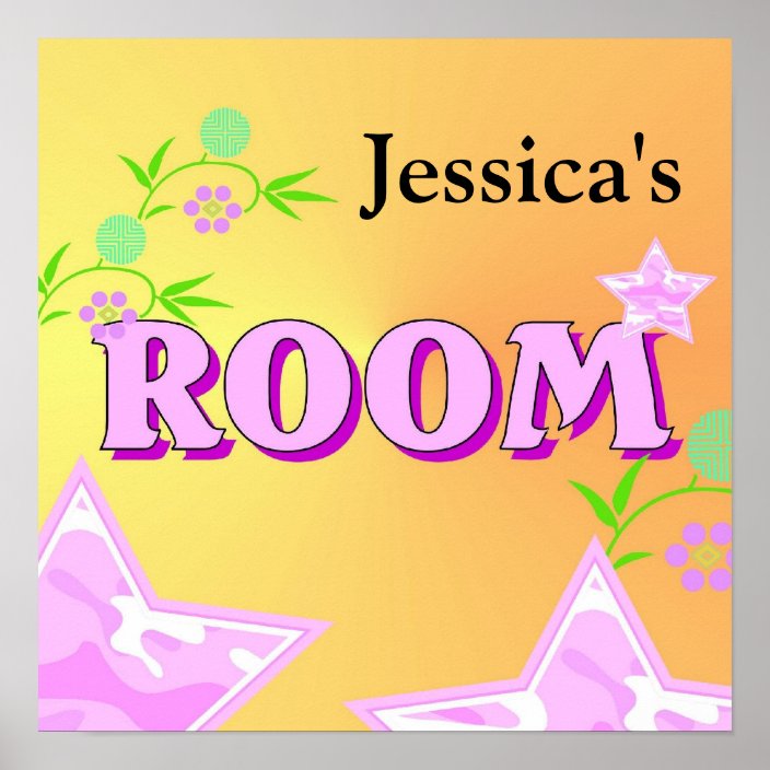 Girls Bedroom Design Poster