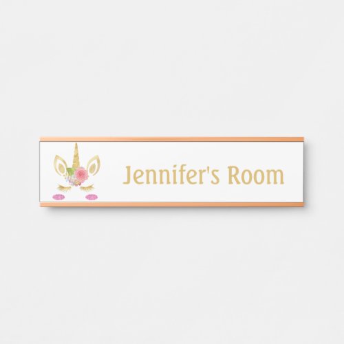 Girls Bedroom Girls Unicorn Door Sign Name Plate