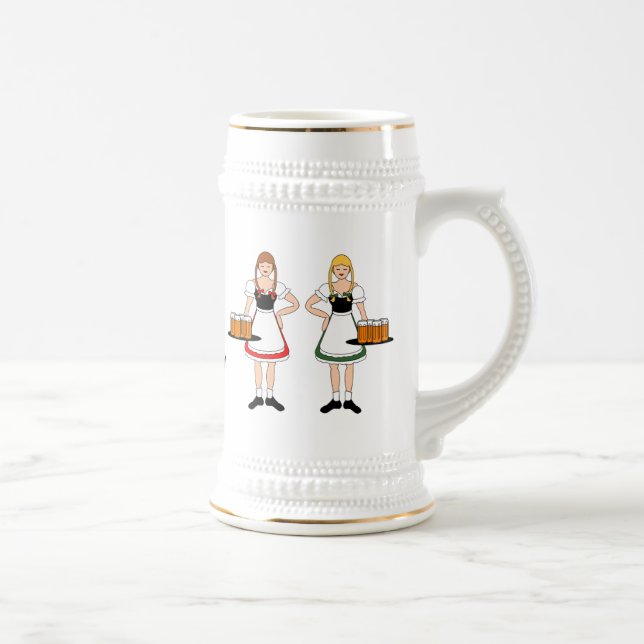 Girls, Beer, Oktoberfest! Beer Stein (Right)