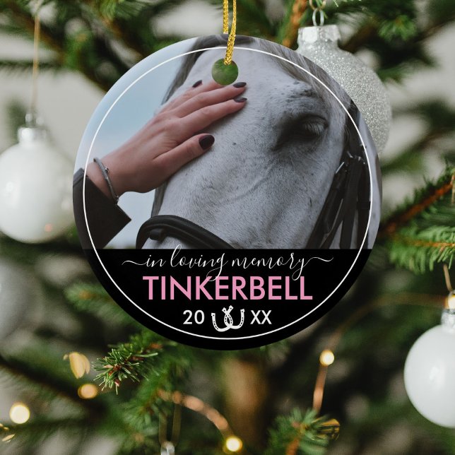 Girls Best Friend Horse Memorial Keepsake Ceramic Ornament (Creator Uploaded)