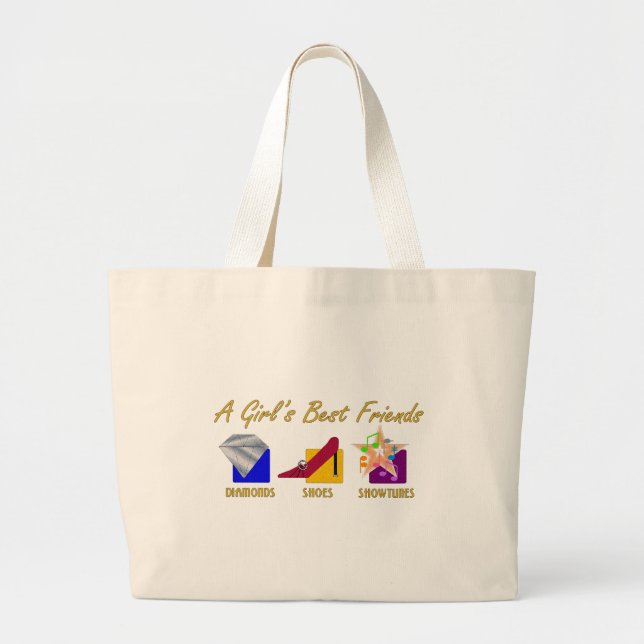 Girl's Best Friends Tote Bag (Front)