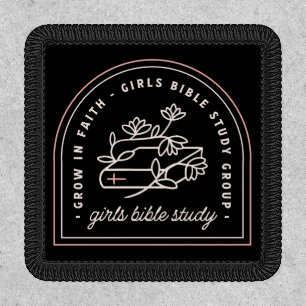 Girls bible study christian group patch
