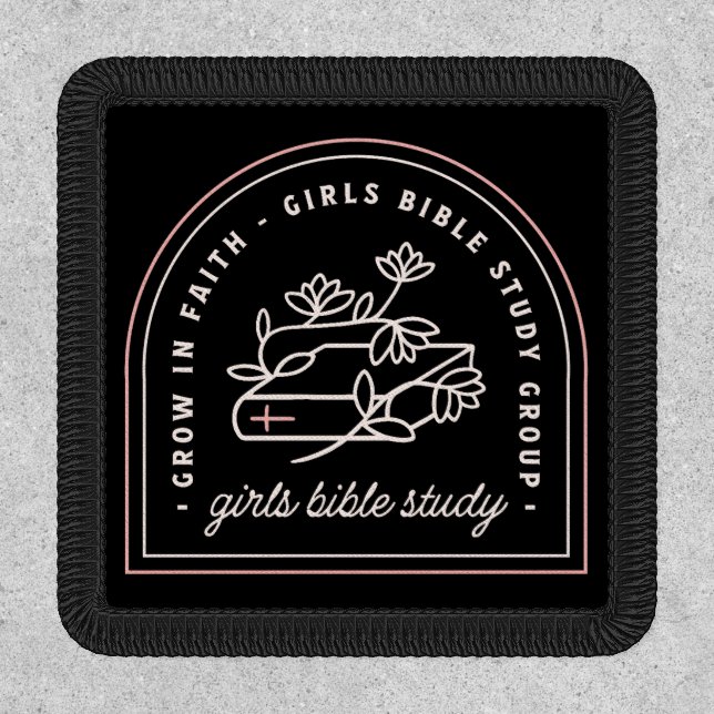 Girls bible study christian group patch (Front)