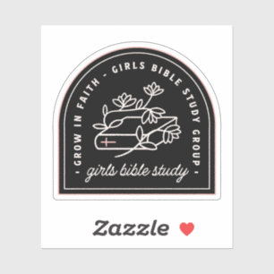 Girls bible study christian group sticker