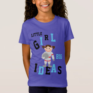 GIRLS BIG IDEAS Astronaut Add NAME Back Tshirt