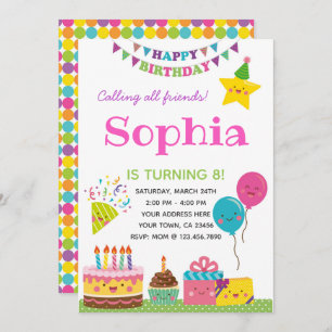 Girls Birthday Invitation