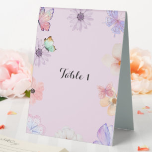 GIRLS BIRTHDAY INVITATION TABLE TENT