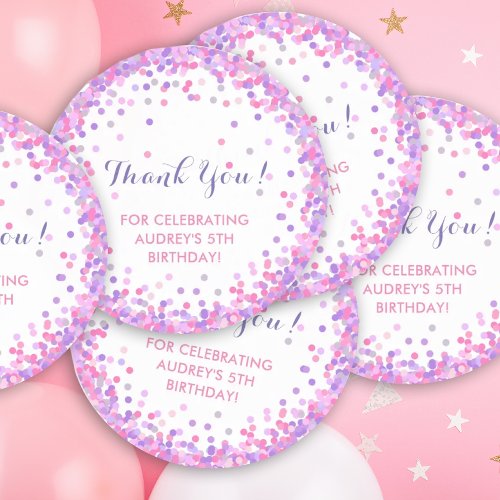Girls Birthday Party Thank You Stickers