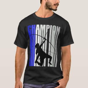 Girls Blue Archery Birthday Archer Daughter Champi T-Shirt
